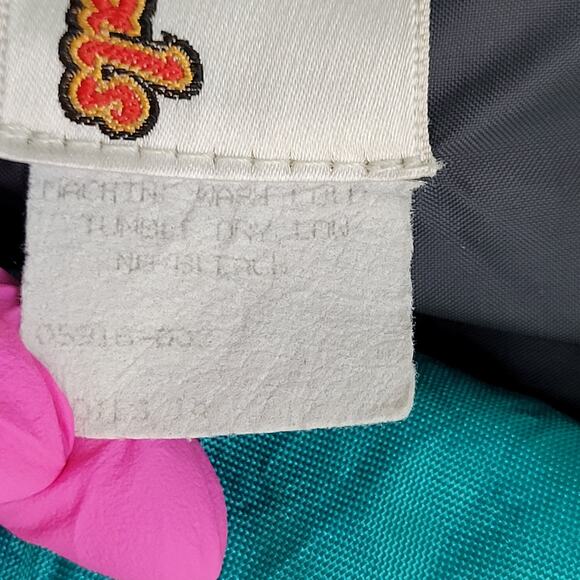 Vintage 80s MOD Jacket Womens Large 25x25 Turquoise - Picture 6 of 16